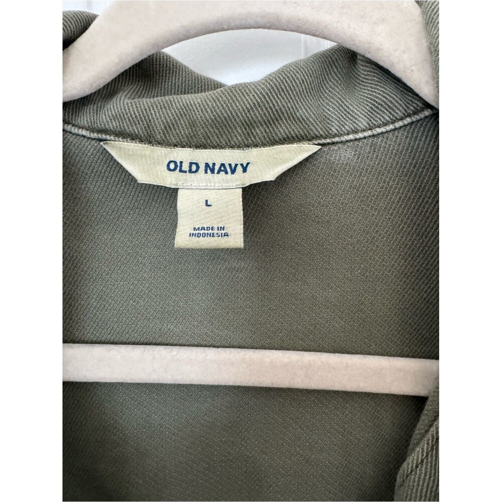 Old-navy Women's Green and Khaki Jacket - Picture 3 of 3